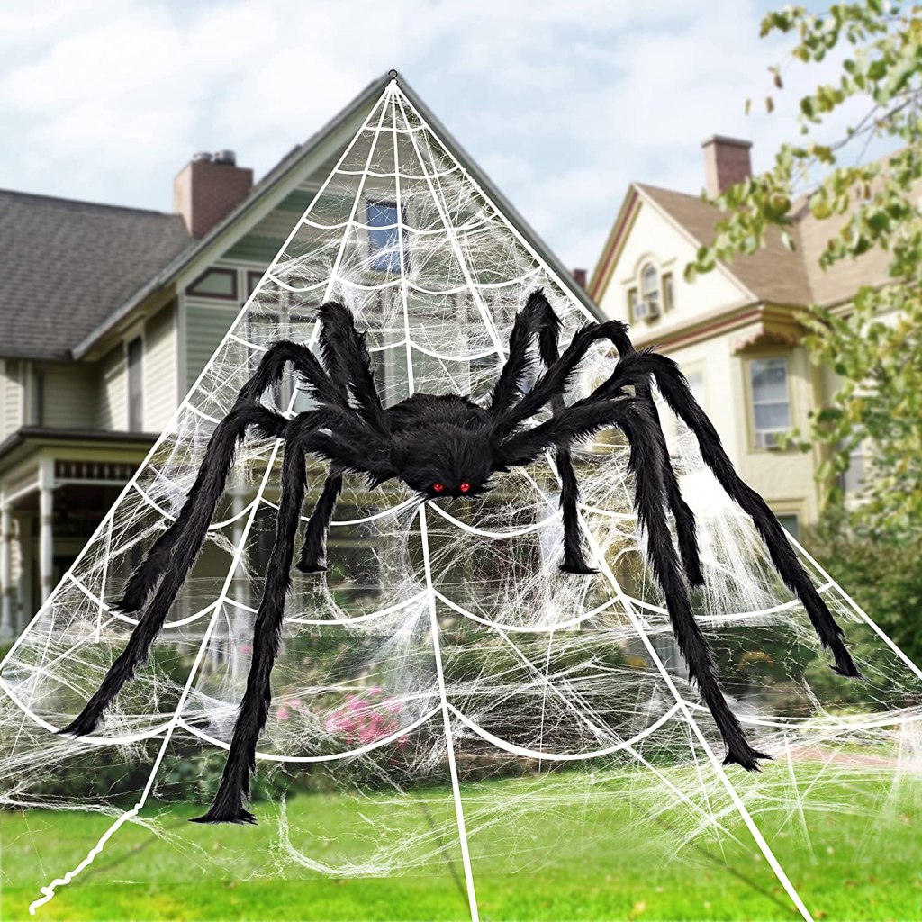 Araña gigante con telaraña decorativa Joyin