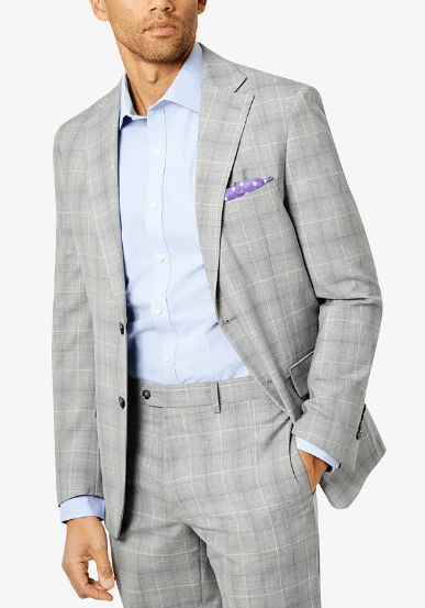 Blazer para hombres con estampado a cuadros Tallia