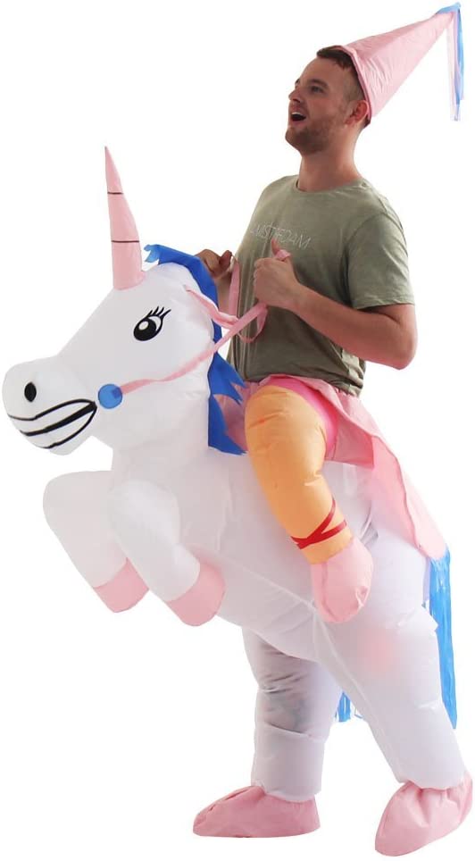 Disfraz de princesa cabalgando un unicornio para adultos Yeahbeer
