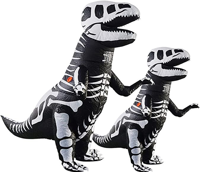 Disfraz para niños de dinosaurio en esqueleto Vlionzebra
