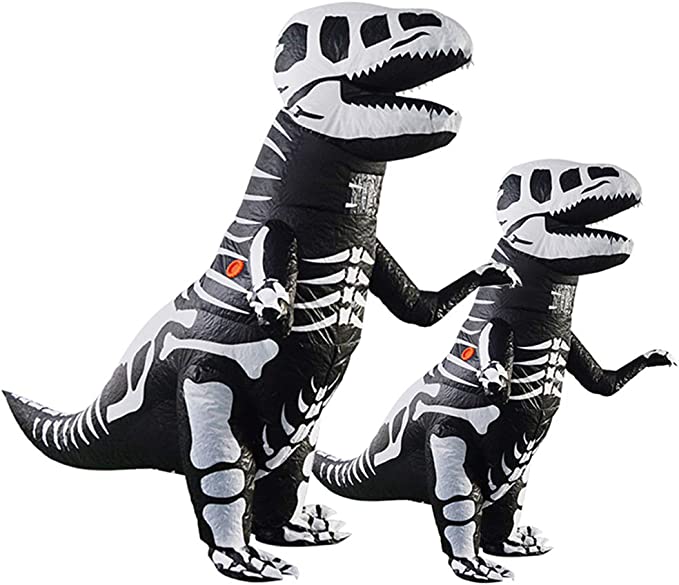 Disfraz para niños de dinosaurio en esqueleto Vlionzebra