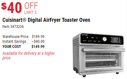 Freidora de aire multifunción Cuisinart