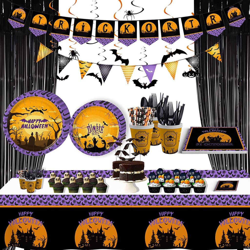 Kit de decoración de mesa con temática de Halloween Christale