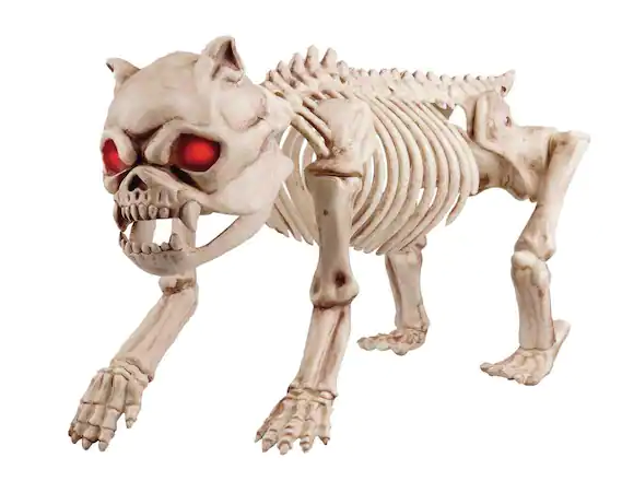 Perro de esqueletos con luces LED Home Accents Holiday