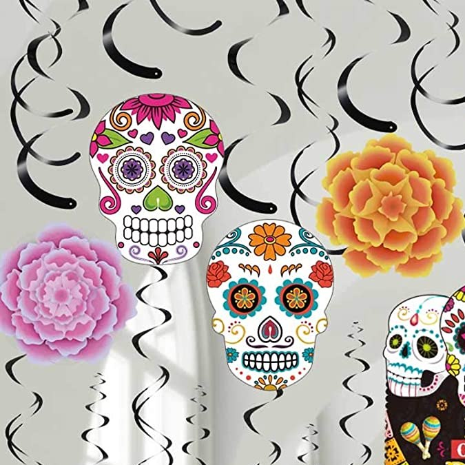 Set de elementos decorativos del Día de los Muertos Blulu
