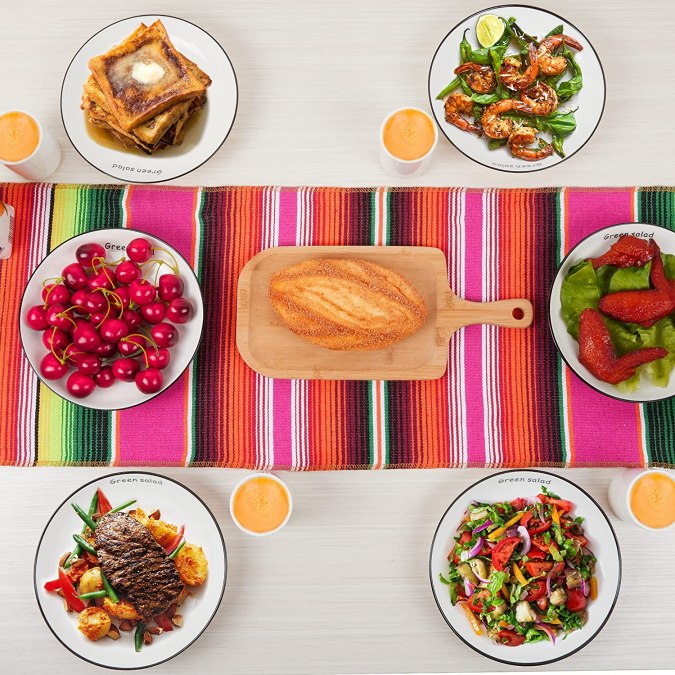 Set de manteles de mesa para el Día de los Muertos HOOJO
