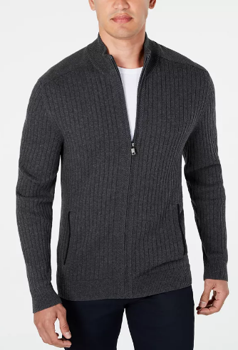 Suéter deportivo para hombres con cierre frontal Alfani