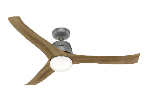 Ventilador de techo de 3 aspas con luz central Hunter