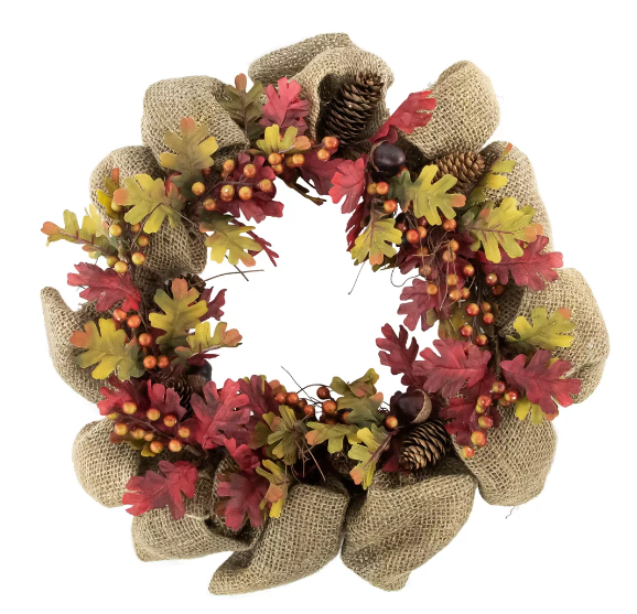 Corona para puertas o paredes con temática del Thanksgiving Northlight