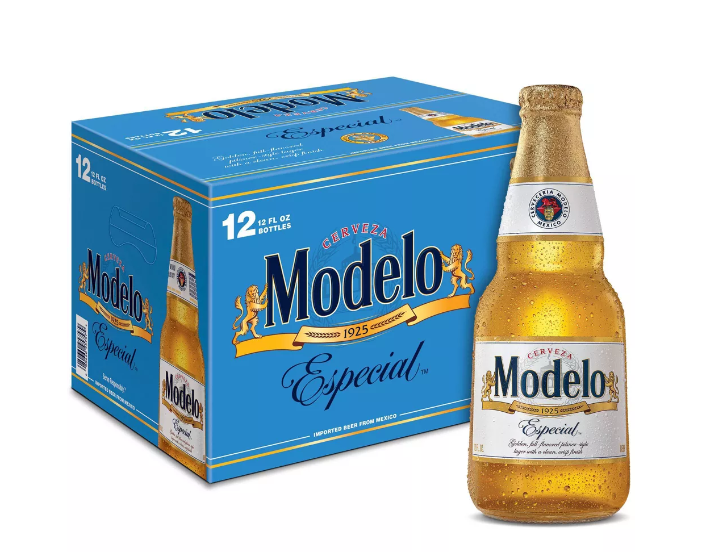 Paquete de 12 cervezas de botella Modelo