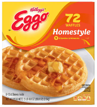 Paquete de waffles congelados de estilo casero Kellogg’s