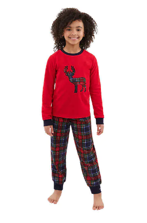 Pijama completa para niños con temática navideña Eddie Bauer