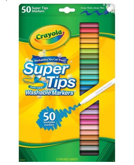 Set de marcadores con tintas lavables para niños Crayola