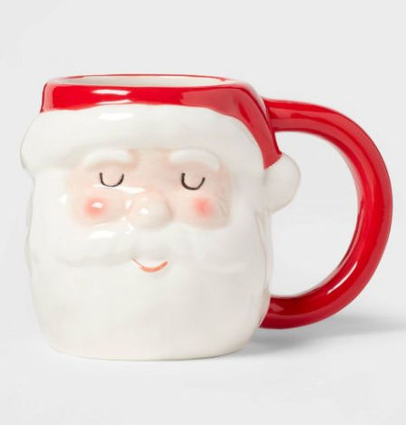 Taza para bebidas con cara de santa Wondershop