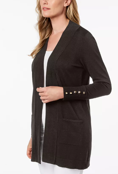 Cárdigan abierto para dama con bolsillos JM Collection