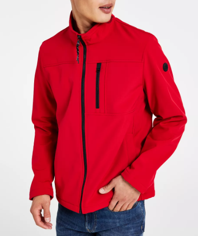 Chaqueta roja de corte deportivo para hombres Calvin Klein