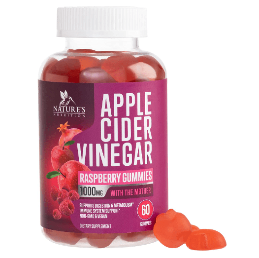 Apple Cider Vinegar Gummy Vitamins for Weight Loss & Cleanse de Nature’s Nutrition