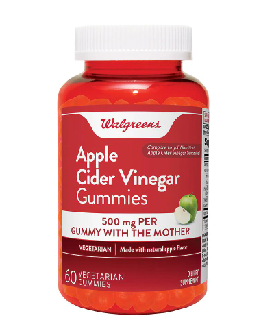 Apple Cider Vinegar Gummies Natural Apple Flavor de Walgreens