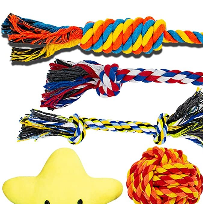 Paquete de juguetes variados para mascotas HappiFox.