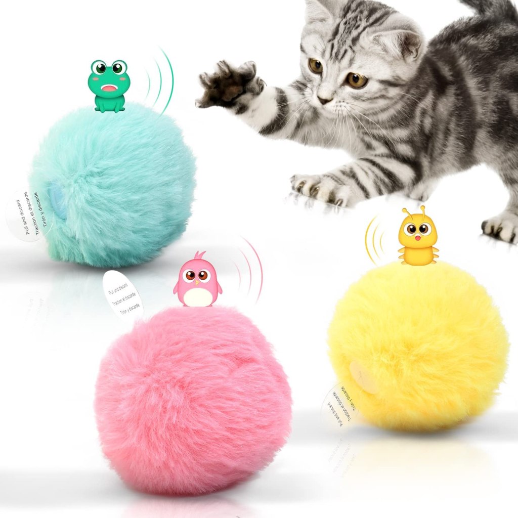 Set de pelotas interactivas para gatos Potaroma