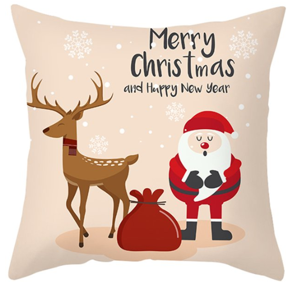 Cojin con motivo navideño