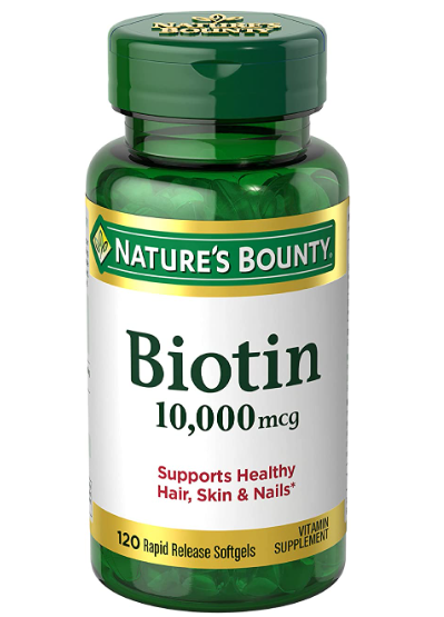 Suplemento de Biotina para el cabello y las uñas