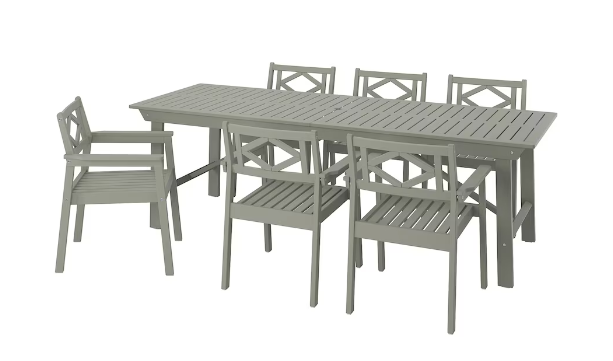 Mesa con sillas para exterior Bondholmen – Ahorra 20%