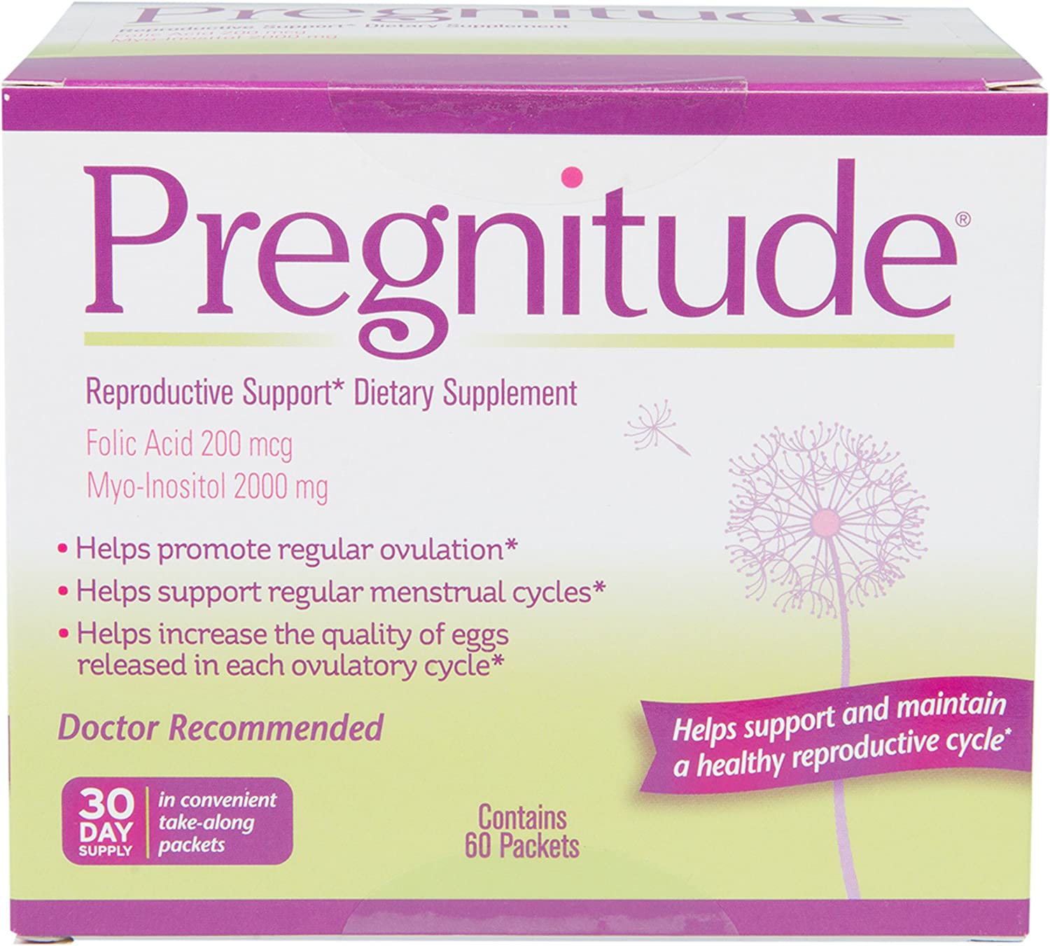 Suplemento diario para la reproducción femenina Pregnitude