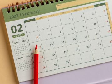 calendario del mes de febrero