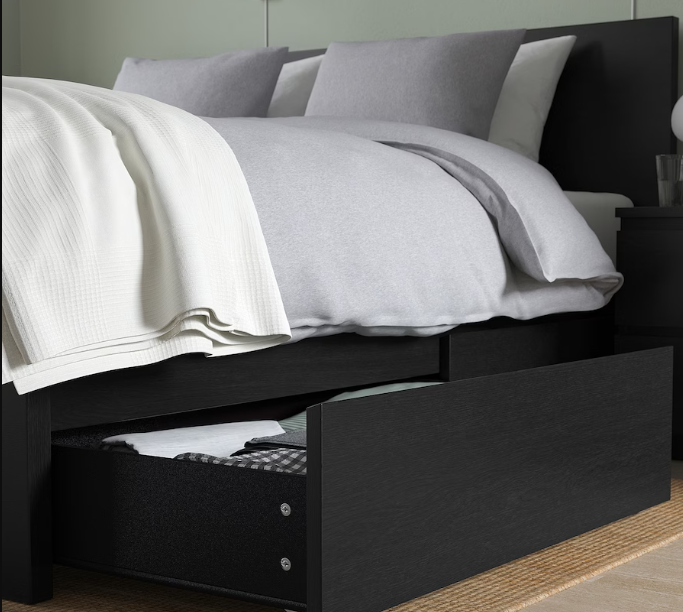 Cama Queen con gavetas Malm en IKEA