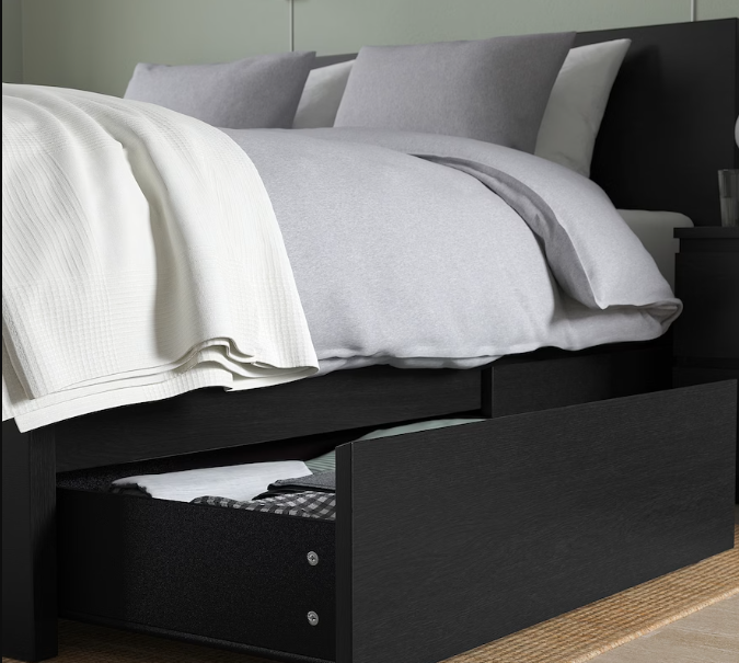 Cama Queen con gavetas Malm en IKEA