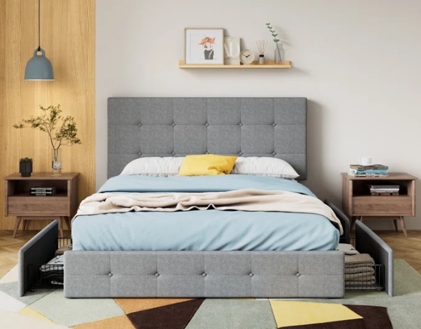 Cama con gavetas laterales Winston Porter en Wayfair