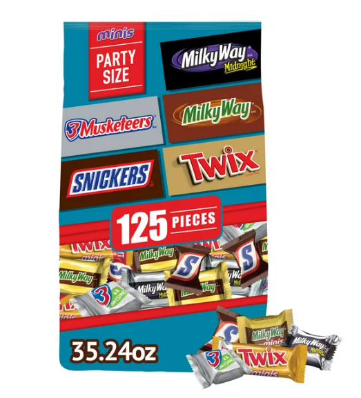 Paquete con 125 mini chocolaters surtidos Mixed en Walmart