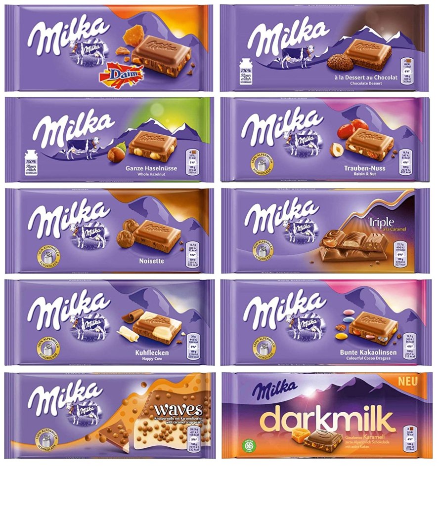 Paquete de mini chocolates Milka en Amazon