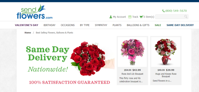 servicio de floristería