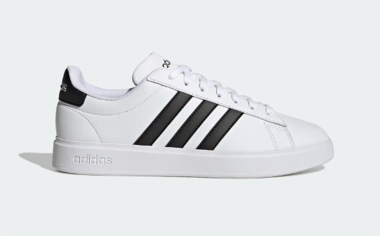 Zapatos clásicos blancos con rayas negras Adidas – Ahorra 20%