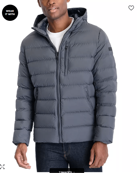 Chaqueta acolchada gris para caballeros Michael Kors