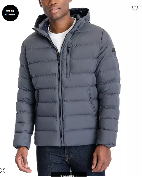 Chaqueta acolchada gris para caballeros Michael Kors