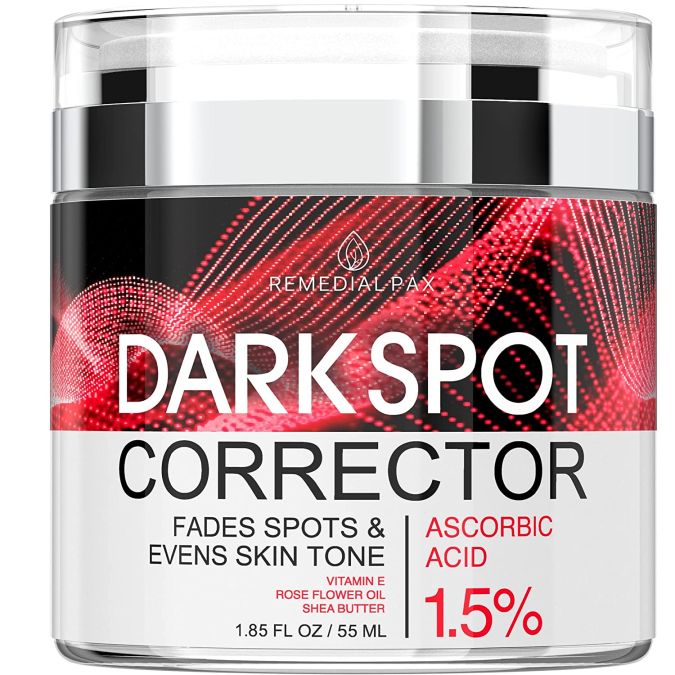 Crema desmanchadora facial para el rostro Remedial