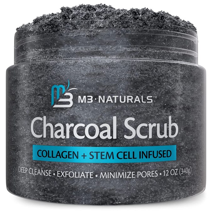 Exfoliante para el cuerpo con carbón y células madre M3 Naturals