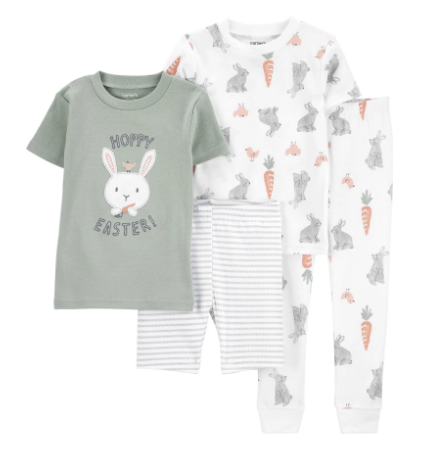 Pijama unisex para niños pequeños con temática de pascua Carter's Child of Mine