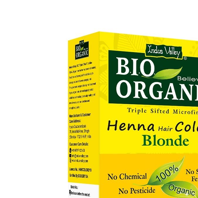 Tinte de cabello color amarillo a base de Henna Indus Valley