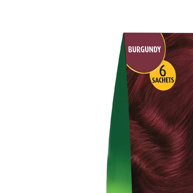 Tinte de cabello color borgoña a base de Henna Dabur Vatika