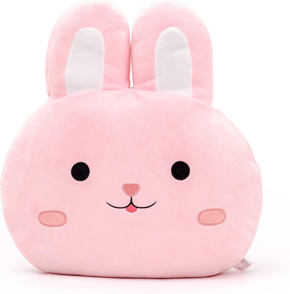 Almohada para niñas con forma de cabeza de conejo rosa Lazada