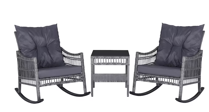 Juego de mesedoras con mesa de apoyo Veikous