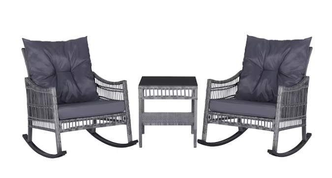 Juego de mesedoras con mesa de apoyo Veikous