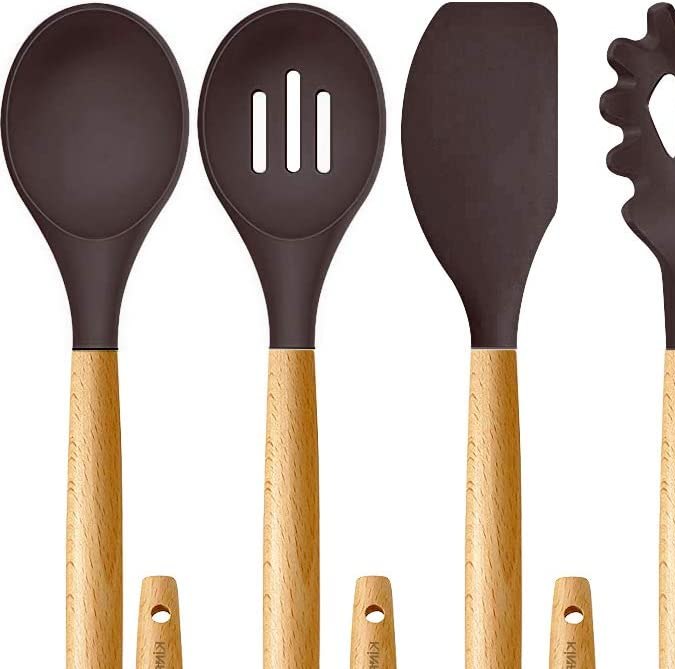 Juego de paletas de madera para cocina Kinfayv