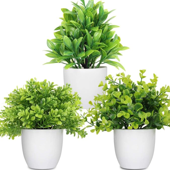 Juego de plantas artificiales decorativas LELEE