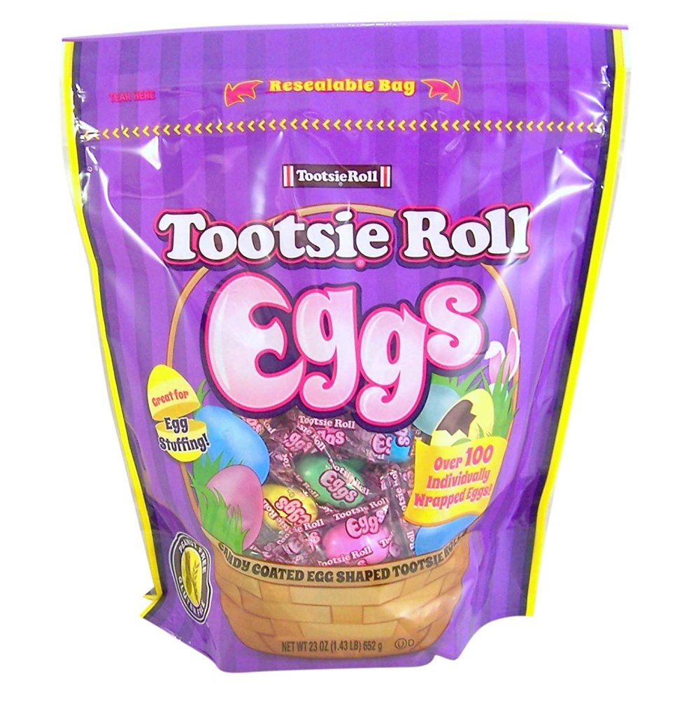 Paquete de caramelos con forma de huevos de pascua Tootsie Roll