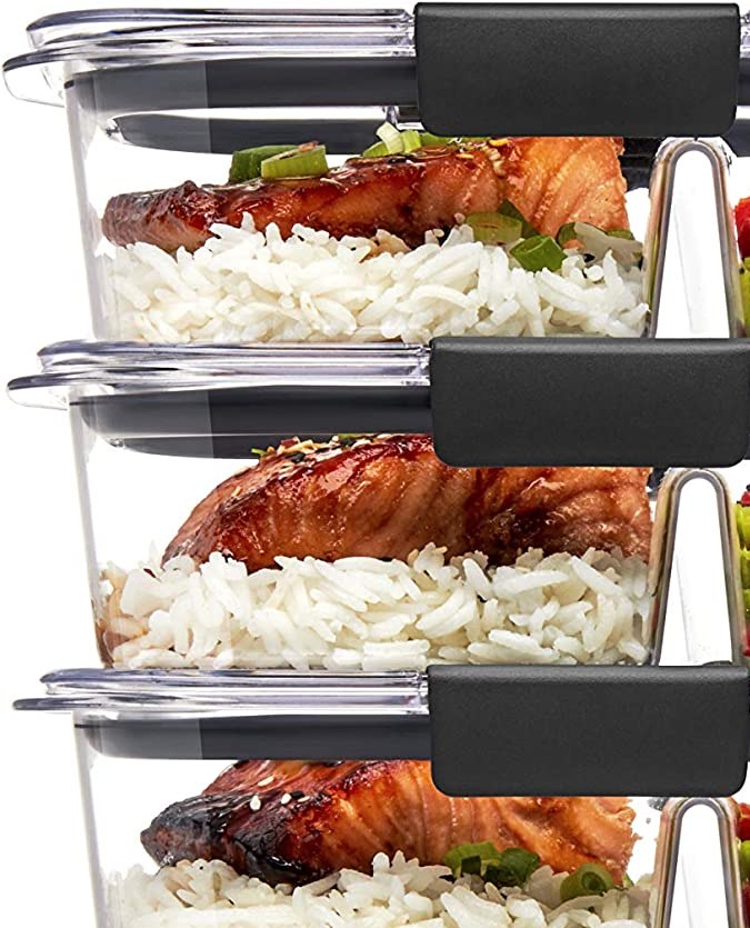 Set de contenedores de doble división Rubbermaid